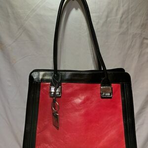 Giani Bernini Red and Black Tote Bag